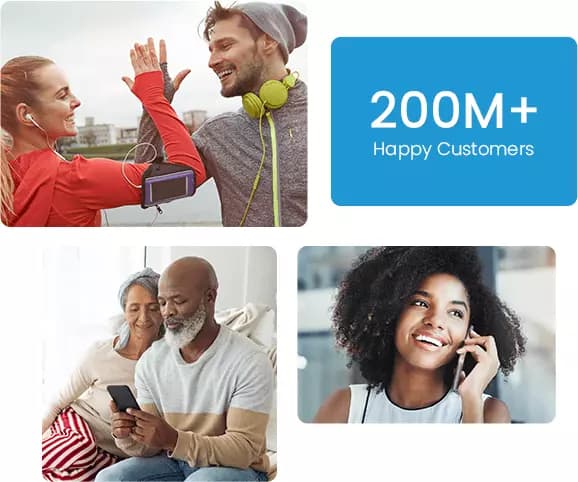 Talk Home customer running