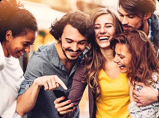 Talk Home customers using phone